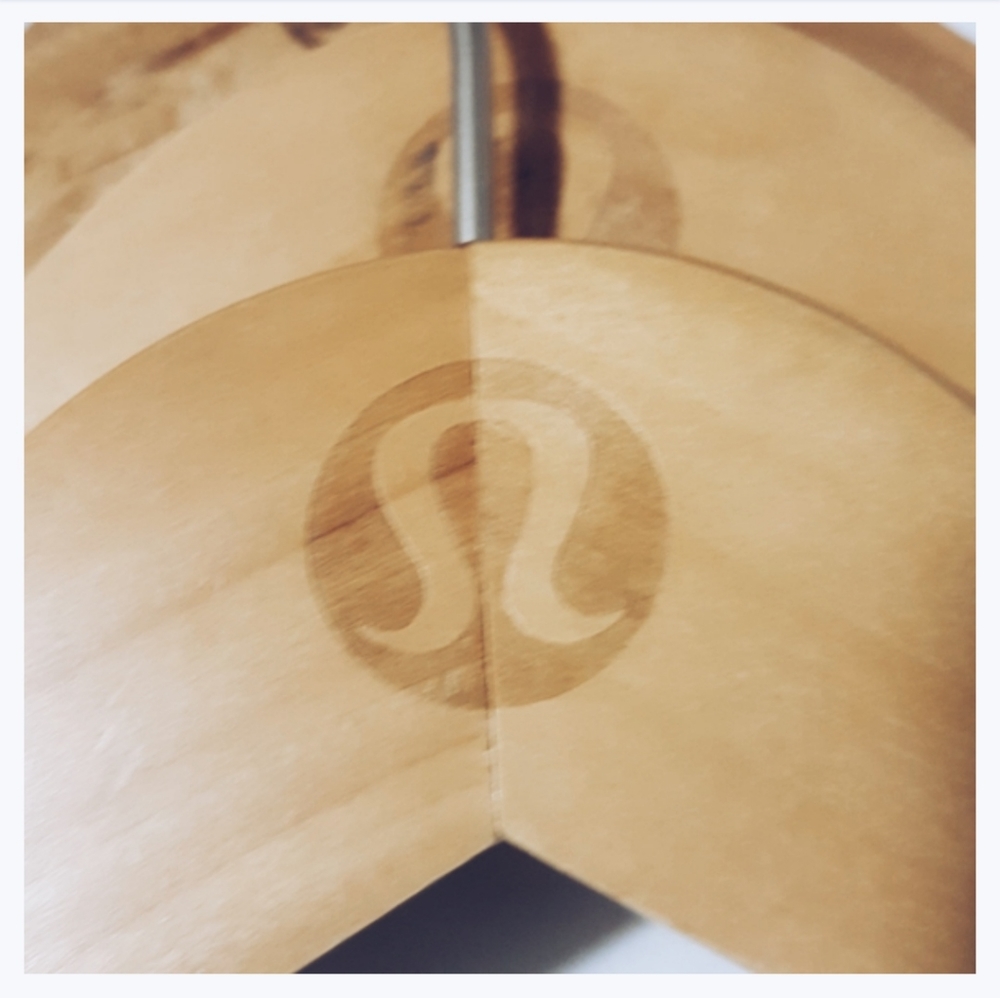 Wooden Lululemon Rubber Padded Hangers - Picture 2 of 3